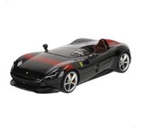 Bburago Ferrari Monza SP1 : modèle de Voiture à l'échelle 1:24, série Ferrari Race & Play, Porte Mobile, Noir/Rouge (18-26027BK)