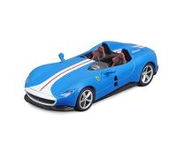 Bburago Ferrari Monza SP2 18-36913B Voiture Miniature de Haute qualité à l'échelle 1:43 Ferrari Signature Edition Coque Rigide Bleu 10 cm