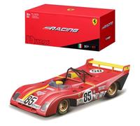 Bburago | Ferrari Racing 312 P 1972 édition Collection | Reproduction de Voiture Miniature à échelle 1/43 | Rouge | Jouet pour Enfant à Collectionner | 18-36302