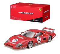 Burago | Ferrari Racing 512 BB II Serie 1981 édition Collection | Reproduction de Voiture Miniature à échelle 1/43 | Rouge | Jouet pour Enfant à Collectionner | 18-36308