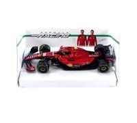 Bburago - Ferrari SF-23 Carlos Sainz #55 2023 - Modèle réduit réaliste à l'échelle 1:43, pilotée par Carlos Sainz, Licence Officielle Ferrari, âge recommandé 3+ Ans
