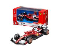 Bburago - Ferrari SF-25 F1 2025#16 Leclerc, Voiture Miniature à l'échelle 1:43, réplique détaillée de la monoplace Ferrari de Formule 1, Licence Officielle Ferrari, âge recommandé 3+ Ans