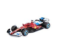 Bburago - Ferrari SF-25 Livrée Miami #16 Charles Leclerc, Miniature de Voiture Diecast à l'échelle 1:43, Réplique de monoplace F1 GP de Miami, Livrée Officielle Ferrari, 3+