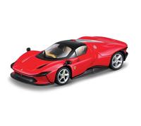 Bburago - Ferrari Signature - Daytona SP3 - Reproduction du véhicule à l'échelle 1:43 - Rouge - Jouet pour Enfant à Collectionner à partir de 14 Ans - 36914R
