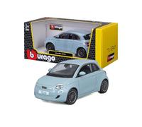 Bburago - Fiat 500 E - Modèle réduit réaliste à l'échelle 1:24, réplique en Fonte avec Portes ouvrantes, Licence Officielle Fiat, âge recommandé 3+ Ans