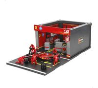 Voiture Bburago 1/43 Formule 1 Pit Stop Ferrari SF 2024 + 1 Formule 1 #Leclerc Multicolore G