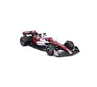 Bburago Foarula 1 Alfa Romeo F1 Team ORLEN C42 (2022) with Helmet BOTTAS 1:43 Scale Die-Cast Collectible Race Car