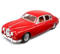 Bburago Jaguar Mark II 1959 - Voiture Miniature 1:18 en Métal avec Portes Ouvrantes et Suspension à Ressort - Réplique de Collection - développe la créativité, 16-88806