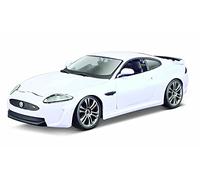 Bburago Jaguar XKR-S : échelle 1/24, Portes ouvrantes et Capot, orientable, 19 cm, Blanc (18-21063W)