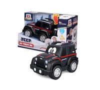 Bburago Junior - Jeep radiocommandée My First RC, Licence Officielle Jeep, livrée Carabinieri ou Polizia, lumières et Sons, contrôleur en Forme de Volant, âge recommandé 2+ Ans