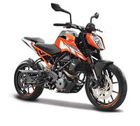 Bburago- 1:18 KTM 250 Duke Motorbike Scale-Incredibly Detailed Die-Cast Replica Collectible Motorcycle Moto, B18-51083, Orange