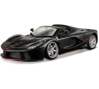 Bburago LaFerrari Aperta schwarz (Maßstab 1:24) Auto Maquette de Voiture Modèle