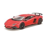 Bburago | Lamborghini Aventador LP 750-4 SV | Reproduction de Voiture Miniature à échelle 1/24 | Rouge | Jouet pour Enfant à Collectionner | B18-21079