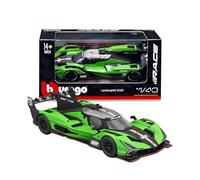 Bburago - Lamborghini SC63 LMDh - Modèle réduit réaliste à l'échelle 1:43, réplique de la Voiture en Fonte avec Licence Officielle Lamborghini, âge recommandé : 14 Ans et Plus