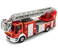 Bburago Maisto - Camion de Pompiers Iveco Magirus 150E 28 - Véhicule Miniature - Échelle 1/55 - Modèle Unique