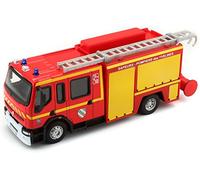 BBurago Camion de pompiers Renault Premium – Véhicule miniature échelle 1:55 Rouge – Jouet 3+ 32002