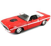 1970 Dodge Challenger R/T Coupe Rojo/Blanco 1:24 Maisto 31263