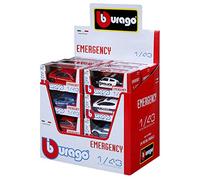 BBurago Maisto France - 30074 - Véhicule miniature - Street Fire Emergency - Échelle 1/43 - Modèle aléatoire
