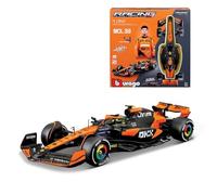 Kit à monter Bburago Racing F1 SF 2024 McLaren MCL38 #Norris avec casque et stand Multicolore G
