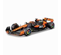 Bburago - McLaren MCL38 F1 2024#Piastri kit à Monter avec Casque et Support - Voiture Miniature métal 1/24 - Modèle Officiel Formule 1 Saison 2024 - Détails réalistes - Edition Collector McLaren