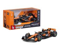 Burago - McLaren F1 MCL 38 2024#81 (plaques) -1:43, Couleur Orange, 4893993017874