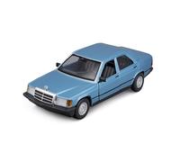 Bburago Mercedes 190E 1987, blau 1:24 Modèle réduit de voiture