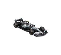 Bburago - Mercedes-AMG W16 2025#12 Antonelli, Voiture Miniature à l'échelle 1:43 avec vitrine d'exposition, réplique détaillée de la Mercedes F1, Socle Inclus, Licence Officielle, âge 14+
