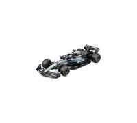 Bburago - Mercedes-AMG W16 2025#63 Russell, Voiture Miniature à l'échelle 1:43 avec vitrine, réplique détaillée de la Mercedes F1, Socle Inclus, Licence Officielle, âge recommandé 14+ Ans