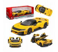 BBURAGO metal 1:18 FERRARI R & P F80 żółty Bburago
