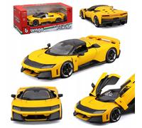 BBURAGO metal, 1:24 FERRARI R & P F80 żółte Bburago