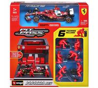 BBURAGO metal 1:43 FERRARI FORMULA PIT PASS Lecler Bburago
