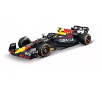 Bburago - Red Bull RB19 F1 2023#Perez kit à Monter avec Casque et Support - Voiture Miniature métal 1/24 - Modèle Officiel Formule 1 Saison 2023 - Détails réalistes - Edition Collector Red Bull