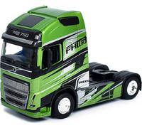 Bburago Model Street Fire Haulers Custom Cabs Volvo Fh16 Met Green 1:43