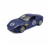 Bburago Modèle De Voiture Ferrari California T The Sunoco Bleu Échelle 1:18