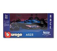 Bburago - Renault Alpine A523 Pierre Gasly #10 2023 - Modèle réduit réaliste à l'échelle 1:43, pilotée par Pierre Gasly, Licence Officielle Renault, âge recommandé : 3 Ans et Plus