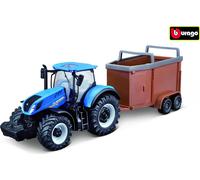 Bburago Modèle T7.315 Avec Remorque À Bestiaux 10Cm