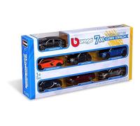 Bburago - Pack Cadeau Street Fire Edition 7 Pack - 7 modèles de Voitures réalistes à l'échelle 1:43, Licence Officielle, âge recommandé 3+ Ans