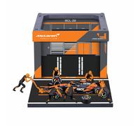 Bburago - Pit Stop McLaren MCL38 (2024) #4 Norris, Speelset met Diorama, Voertui