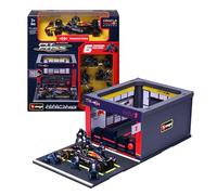 Bburago F1 Red Bull Rb19 2023 Max Verstappen 1:43 Box Car Model Kit Argenté