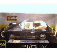 Bburago Porsche 356 Cabrio 1961 (Black) schaal 1:24