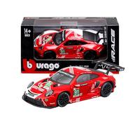 Bburago - Porsche 911 RSR LM 2020, Miniature 1:43, Réplique Détaillée Version Course, Licence Officielle Porsche, Âge Recommandé 14+ Ans