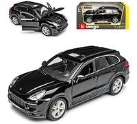 Bburago Porsche Cayenne Turbo Type 92A Noir II 2ème génération à partir de 2010-2017 1/24 Bburago