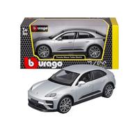 Bburago - Porsche Macan 4 Electric, Diecast 1:24, Réplique Détaillée avec Capot et Portes Ouvrables, Licence Porsche, Assortiment Aléatoire, Âge Recommandé 3+ Ans