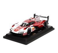 Bburago - Porsche Penske 963#6, Voiture Diecast 1:24, Réplique Détaillée en Rouge et Blanc avec Portes Ouvrables, Licence Porsche, Âge Recommandé 3+ Ans