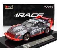 Bburago - Race - Audi S1 E-Tron Quattro Hoonitron - Voiture Miniature à l'échelle 1:43 - en Métal Robuste - Jouet pour Enfant - à Collectionner à partir de 14 Ans