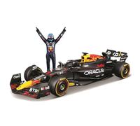 BBurago Voiture miniature 1:24 Red Bull Racing RB20 2024 avec figurine Verstappen