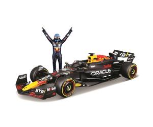 Bburago - Red Bull RB20 Verstappen, modèle à l'échelle 1:24, Figurine du Pilote