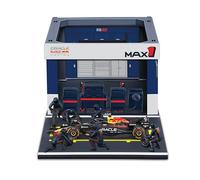 Bburago - Red Bull RB21 Verstappen, Coffret de Jeu « Pit Stop » à l'échelle 1:43