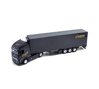 Bburago Street Fire HAULERS with Trailer Die-Cast Truck - Volvo FH16 Globetrotter 750 XXL - 1:43 Scale - Collectible Toy, Assorted Designs and Colours