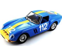 Bburago - Voiture miniature - Ferrari 250 GTO #112 (bleu clair, échelle 1:24)